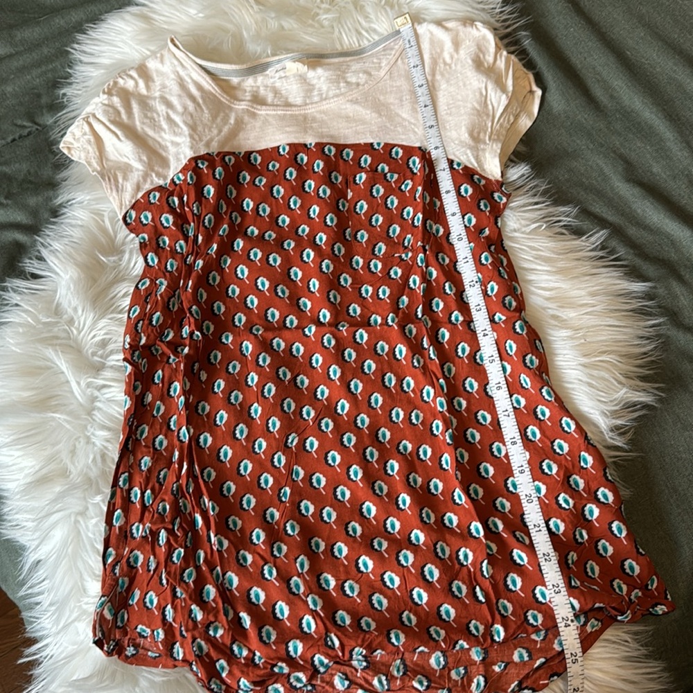 A N T H R O P O L O G I E Meadow Rue Two Tone Tee - image 7